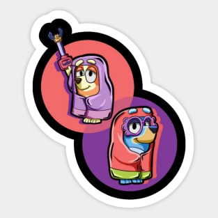 funny bluey Sticker